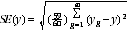 Equation: SE of est using replicate weight