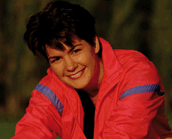 A woman exercising