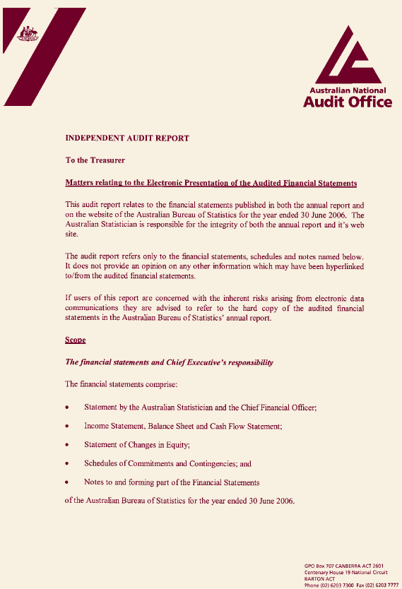 Image: Independent Audit Report