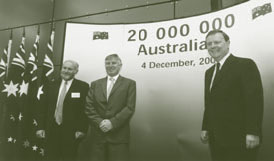 Image: Celebrating Australia's population reaching 20 million