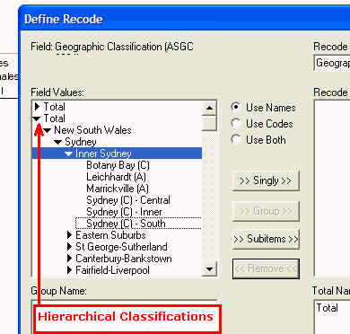 This image shows the Hierarchical Classification 
