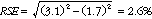 Equation: Example calculation of relative standard errors of proportions