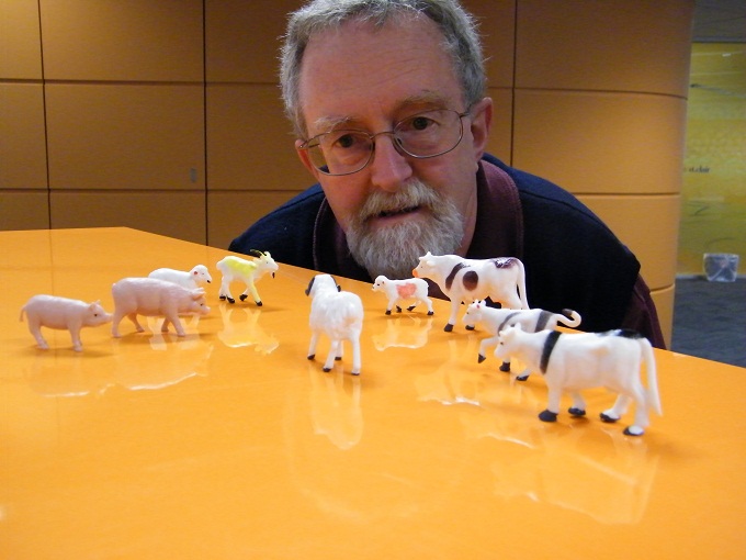 Image: "Geoff" with livestock