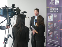 Brendon Grylls inteviewed at the launch
