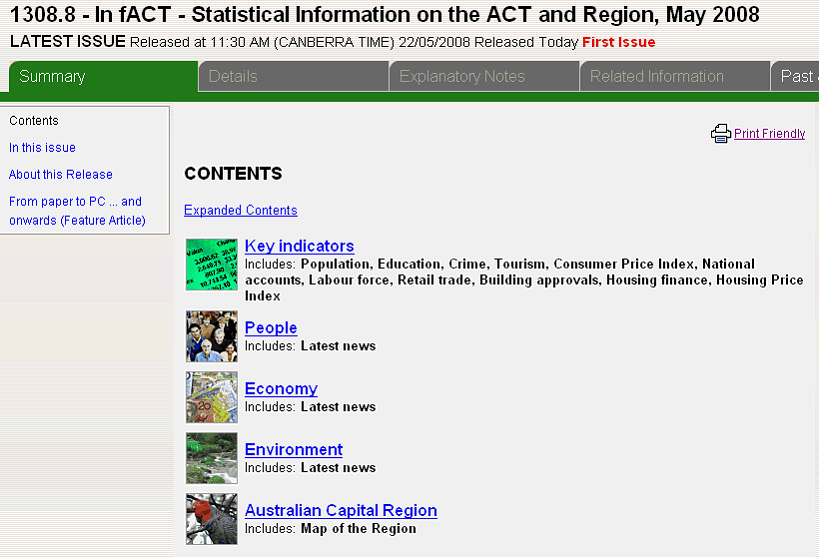 Image of the In fact webpage