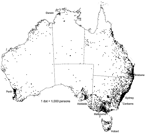 Map 5.15: POPULATION(a) DISTRIBUTION - 30 June 2003