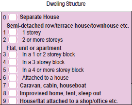 Image of Dwelling structure, 2011 Collector record book