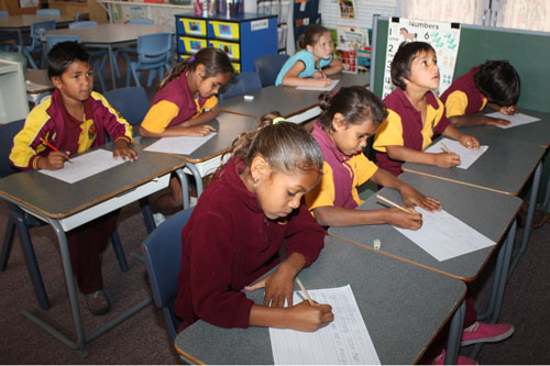 Image: Cherbourg State School classroom.