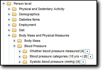Picture of Person level through to Systolic blood pressure location