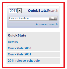 Picture of Quick Stats Search Bar