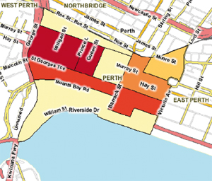 Thematic Map of Perth