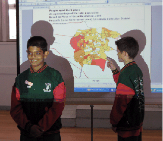 Regency Park students used MapStats to find out about their local area