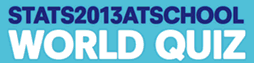 Stats2013AtSchool World Quiz logo
