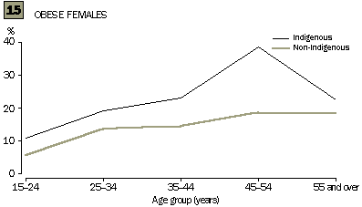 Graph 15 - Obese males