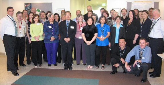 Image: Participants of the March 2007 International CensusAtSchool workshop.