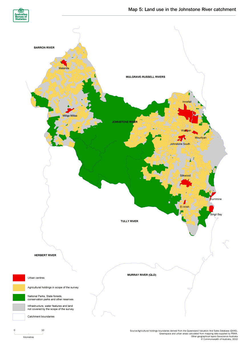 Map 5 Land use in the Johnstone River catchment
