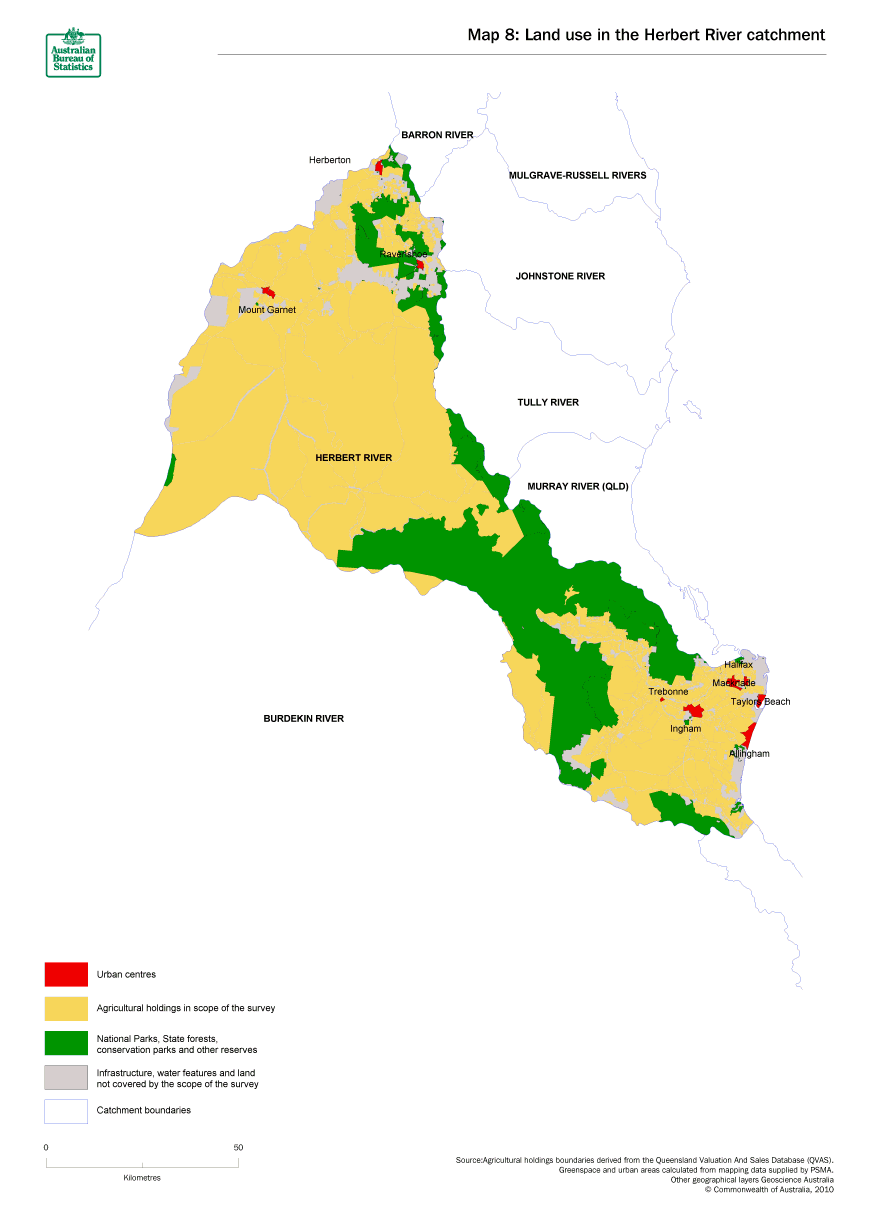 Map 8 Land use in the Herbert River catchment