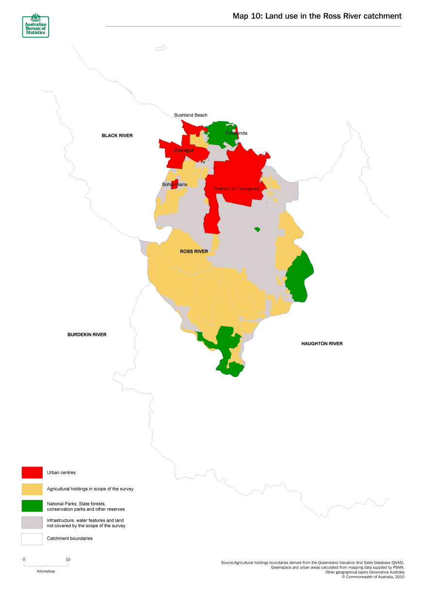 Map 10 Land use in the Ross River catchment