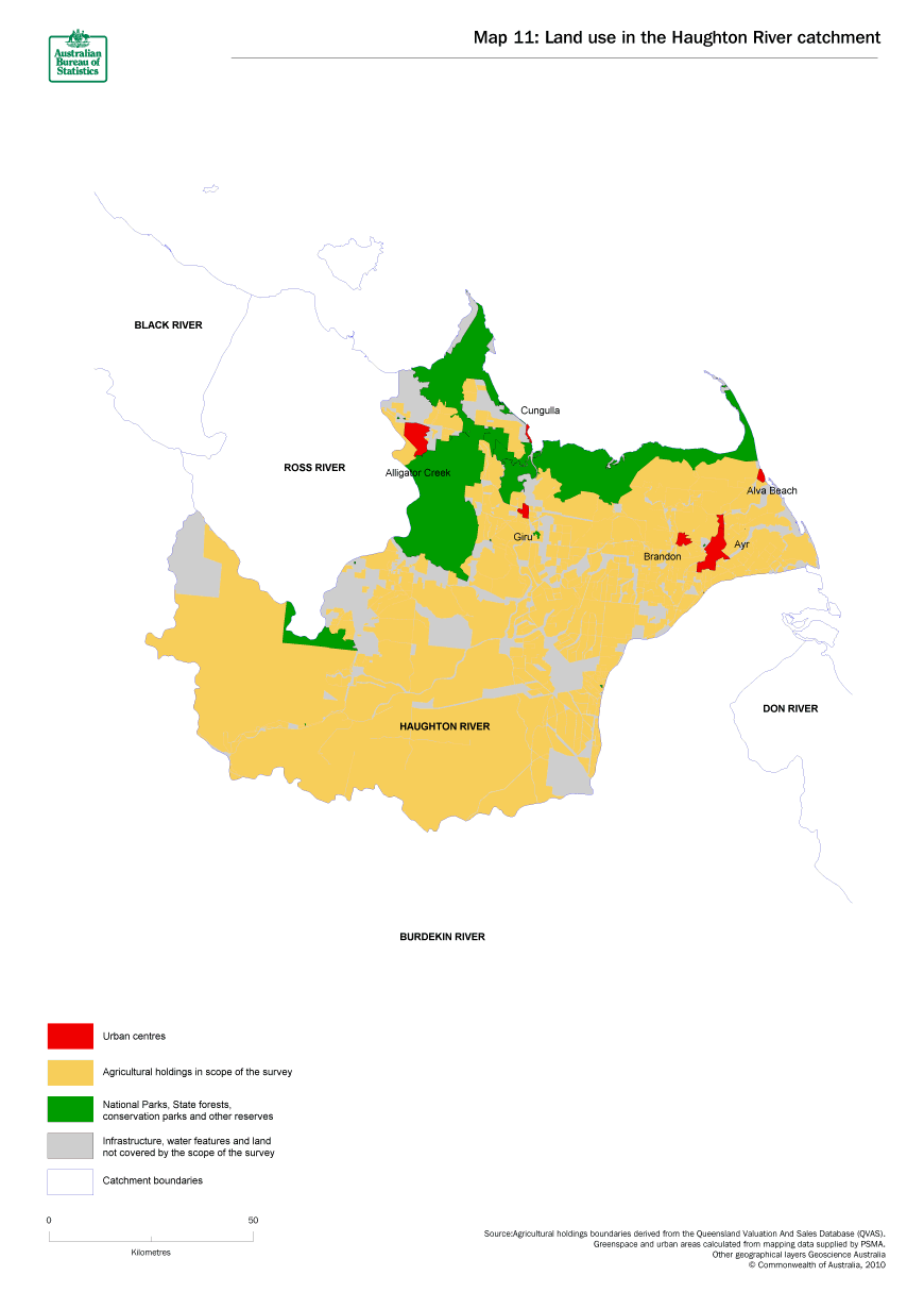 Map 11 Land use in the Haughton River catchment