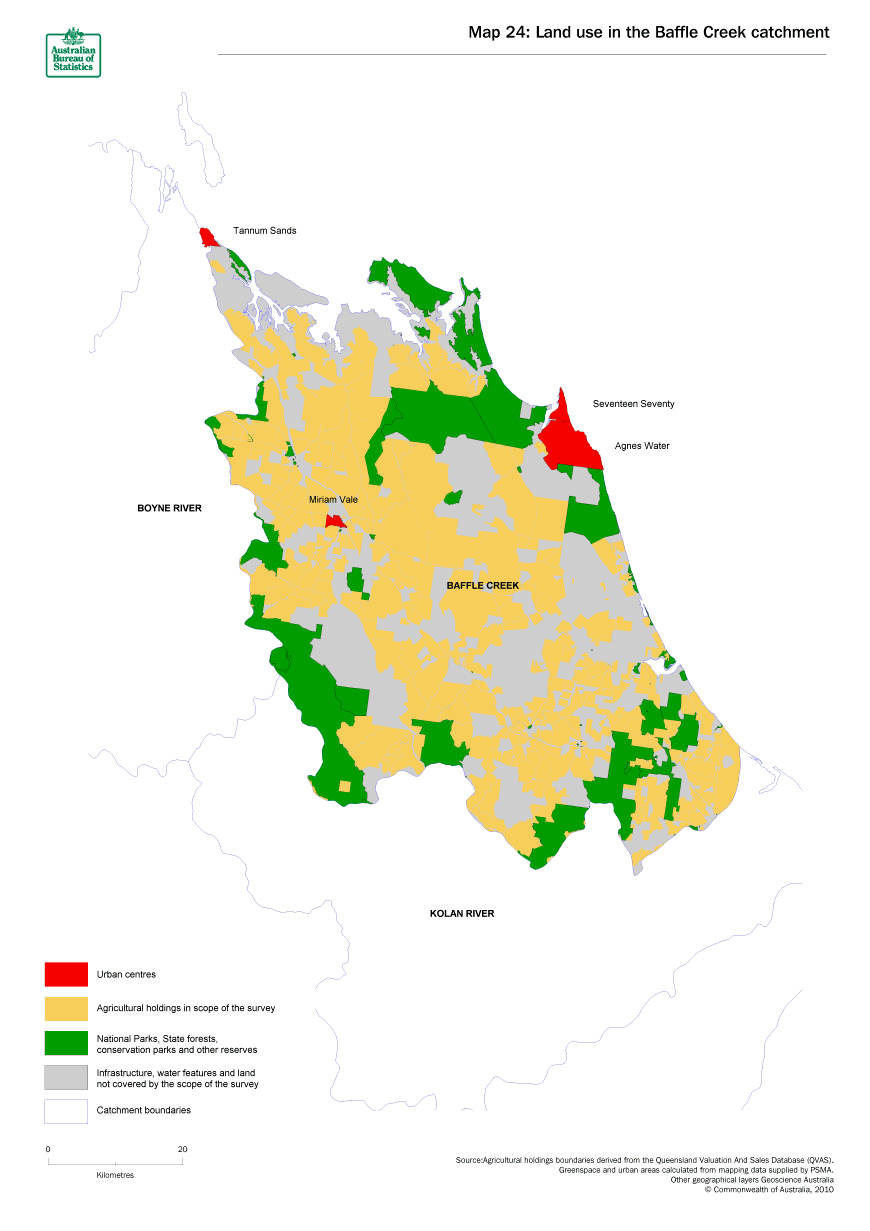 Map 24 Land use in the Baffle Creek catchment