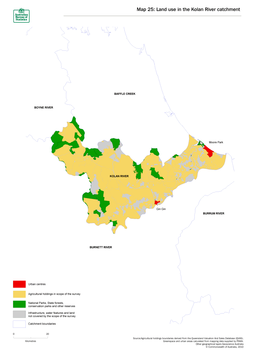Map 25 Land use in the Kolan River catchment