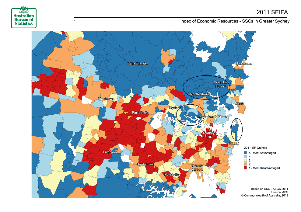 2033.0.55.001 Census of Population and Housing SocioEconomic Indexes for Areas (SEIFA