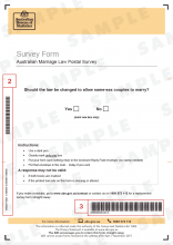 Image icon of survey form with barcode.