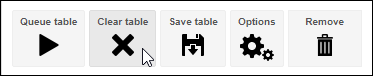 Click the Clear Table icon