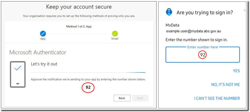 Additional security verification communicating with mobile app device