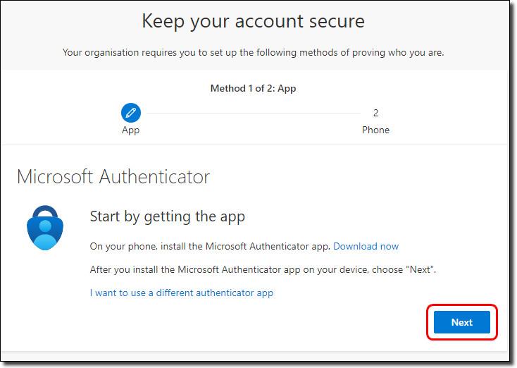 Method 1 of 2 Microsoft Authenticator 
