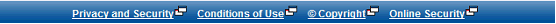 Example: Bottom navigation links
