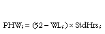 Equation: Paid hours worked equation