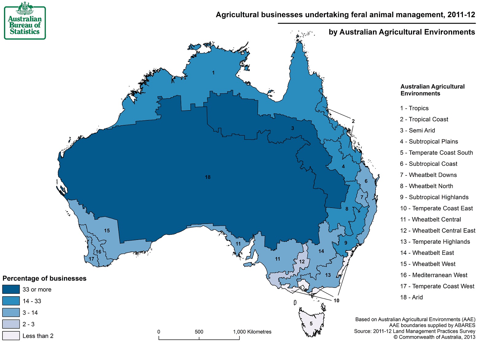 Image: Map of feral animal management
