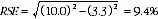Equation: Example calculation of relative standard errors of proportions