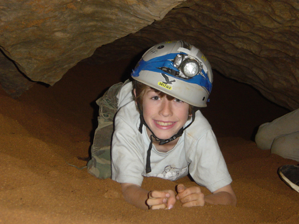 Photograph: Cub Scout caving – courtesy Robert McKnight.