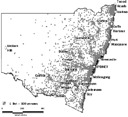Diagram: Population density–2006