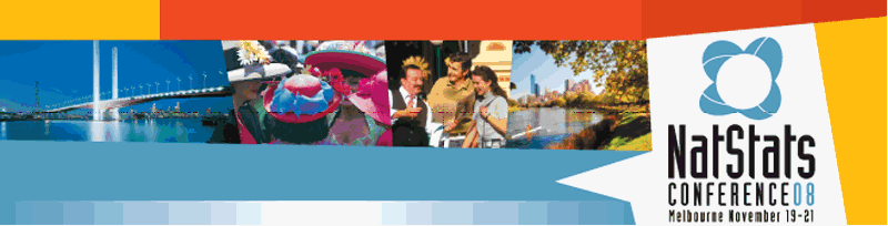 Diagram: Graphic of NatStats08 Conference logo