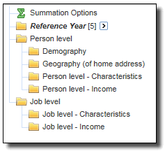 Image: File structure: Data items grouped by broad headings and subheadings