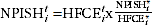  Equation 2.2 derives NPISH estimates for the current period at the IOPC level.