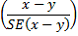 Equation: Calculation of relative standard errors of proportions and percentages