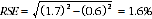 Equation: Example calculation of relative standard errors of proportions
