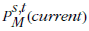 An expression representing the price movement between the splice period (s) and current period (t) based on the current multilateral window.