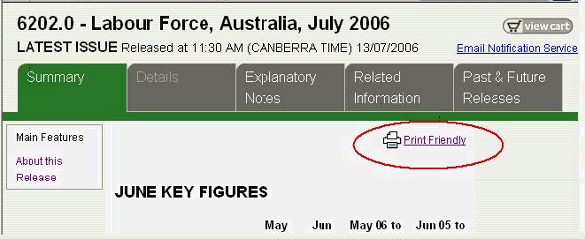 Image: Print Friendly caption on web page