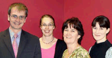 PHOTO - the NCYSU team — David Povah, Shalini Bellas, Lesley Martin and Ellen Ceklic.