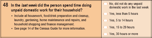 Figure 2: Unpaid Domestic Work
