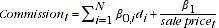 Equation: Functional form used in the 16th series CPI includes a location specific variable to account for different geographical areas affecting commission rates on houses and units