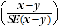Equation 6: Significance testing formulae