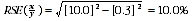 Equation: RSE(x/y) example