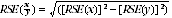 Equation: Relative standard error - estimates