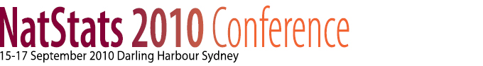 Image: Natstats 2010 Conference 15-17 September 2010 Darling Harbour Sydney